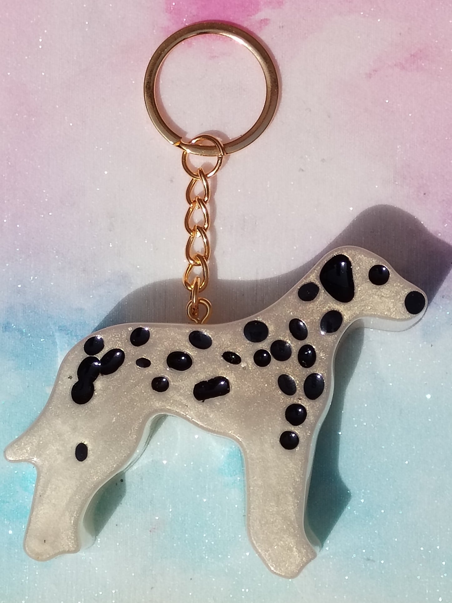 Dalmation Pet Keyring