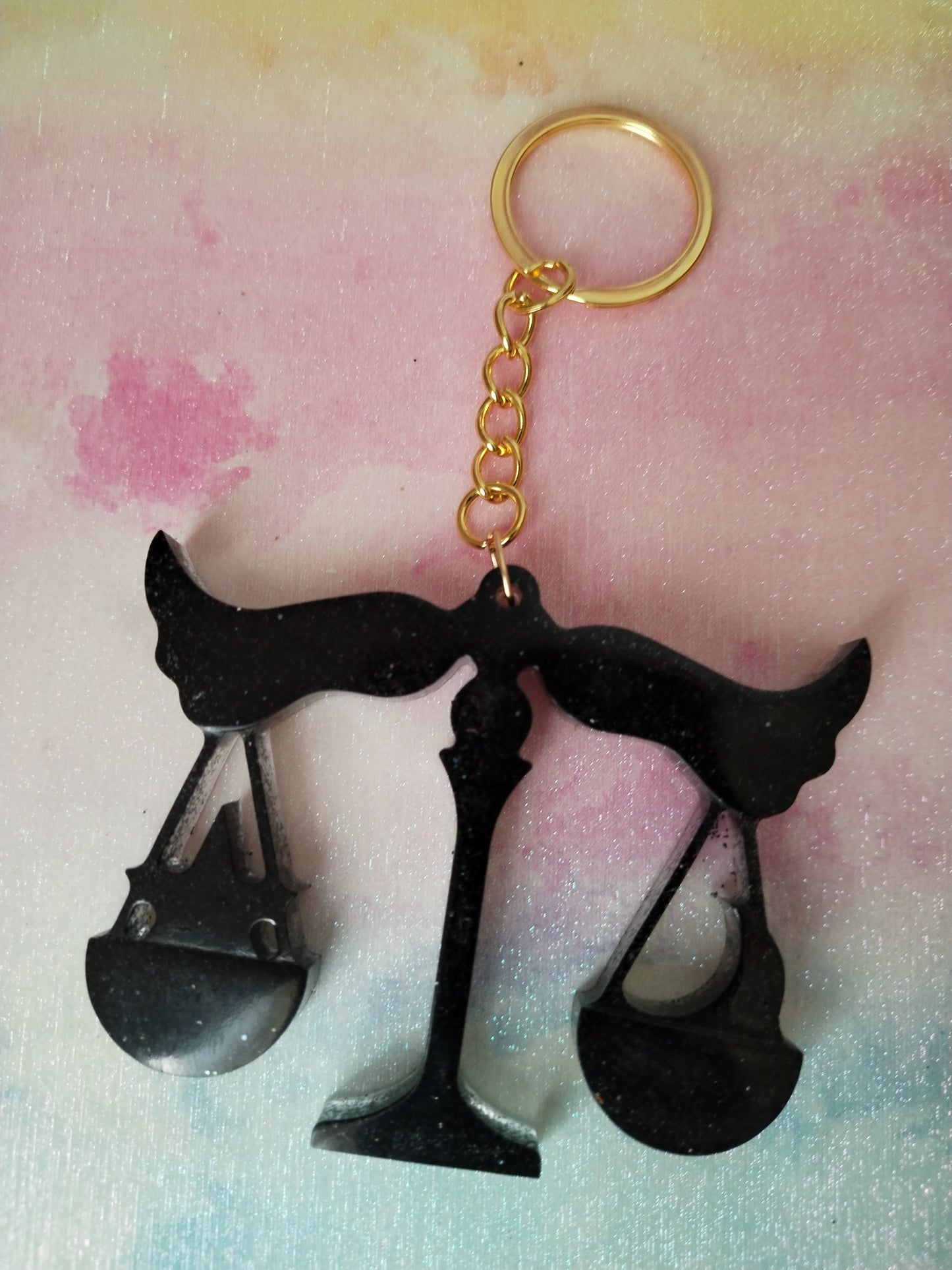 Libra Zodiac Keyring