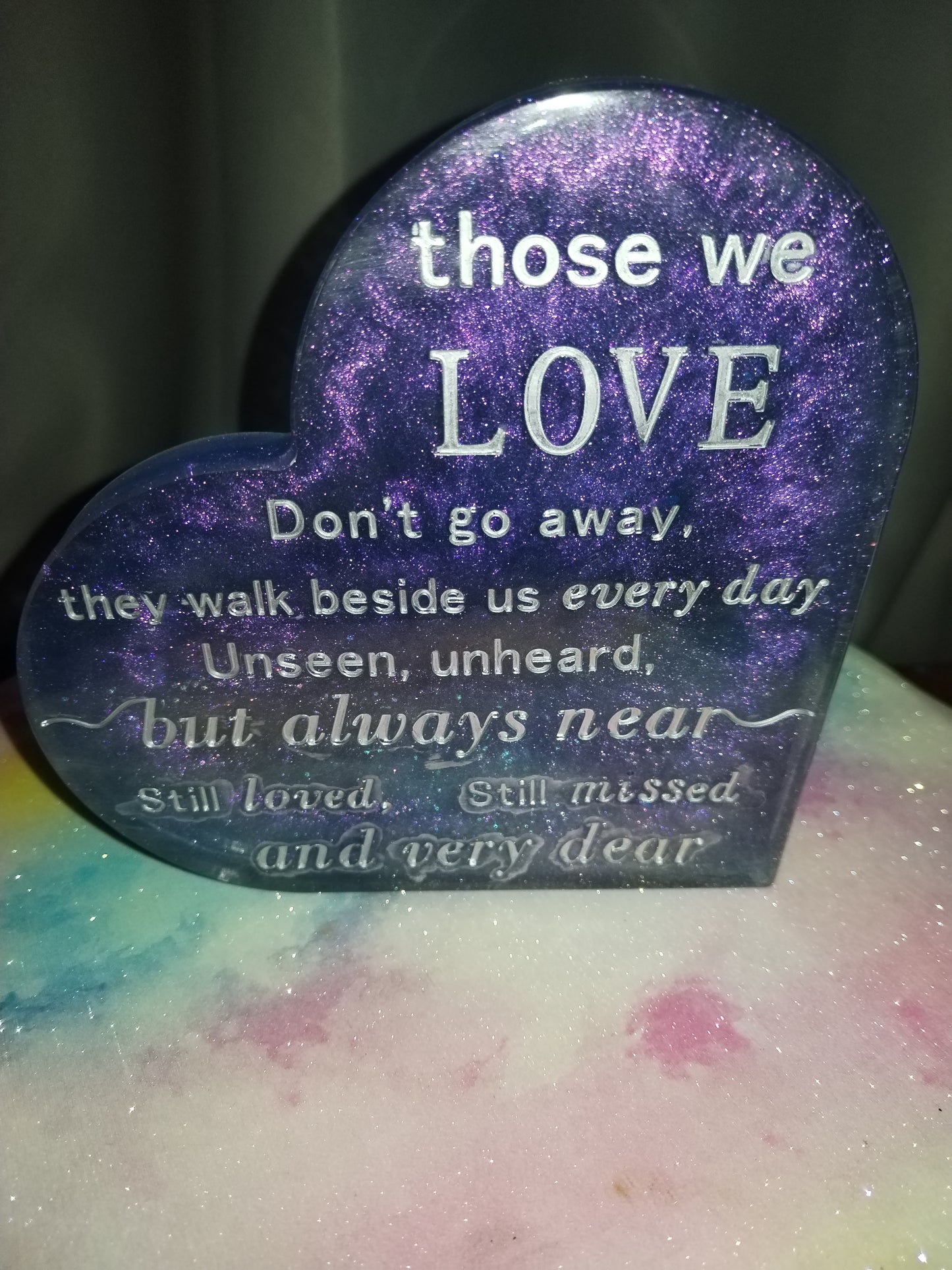 Large Memorial Heart Plaque