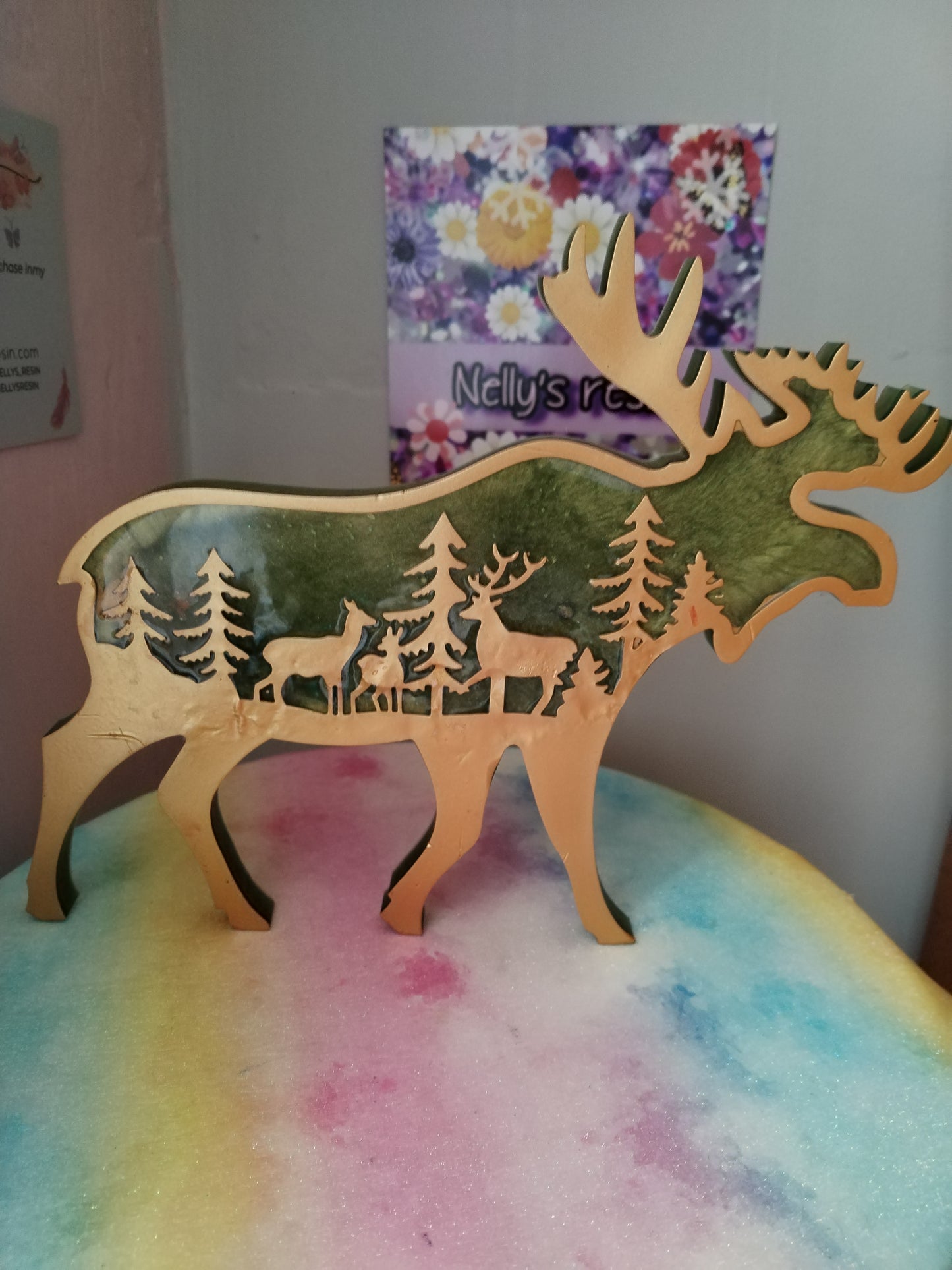 Forest Family Moose Ornament