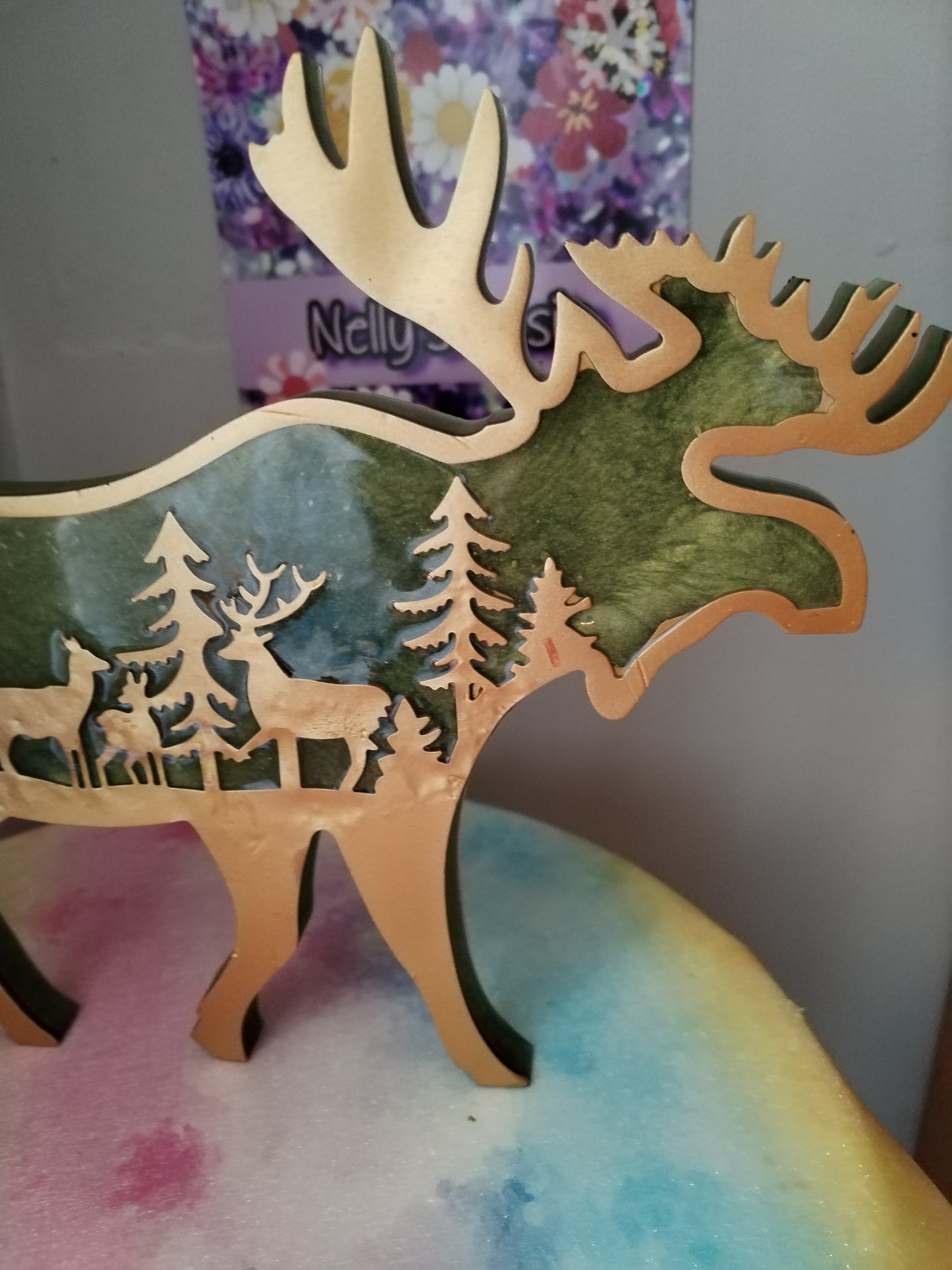 Forest Family Moose Ornament