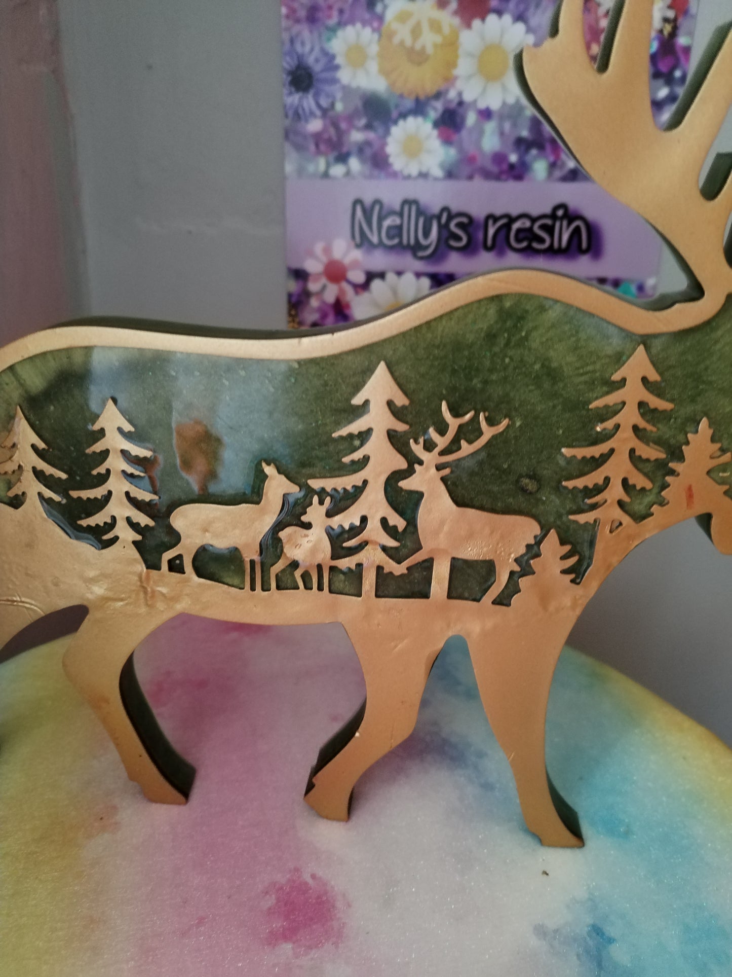 Forest Family Moose Ornament