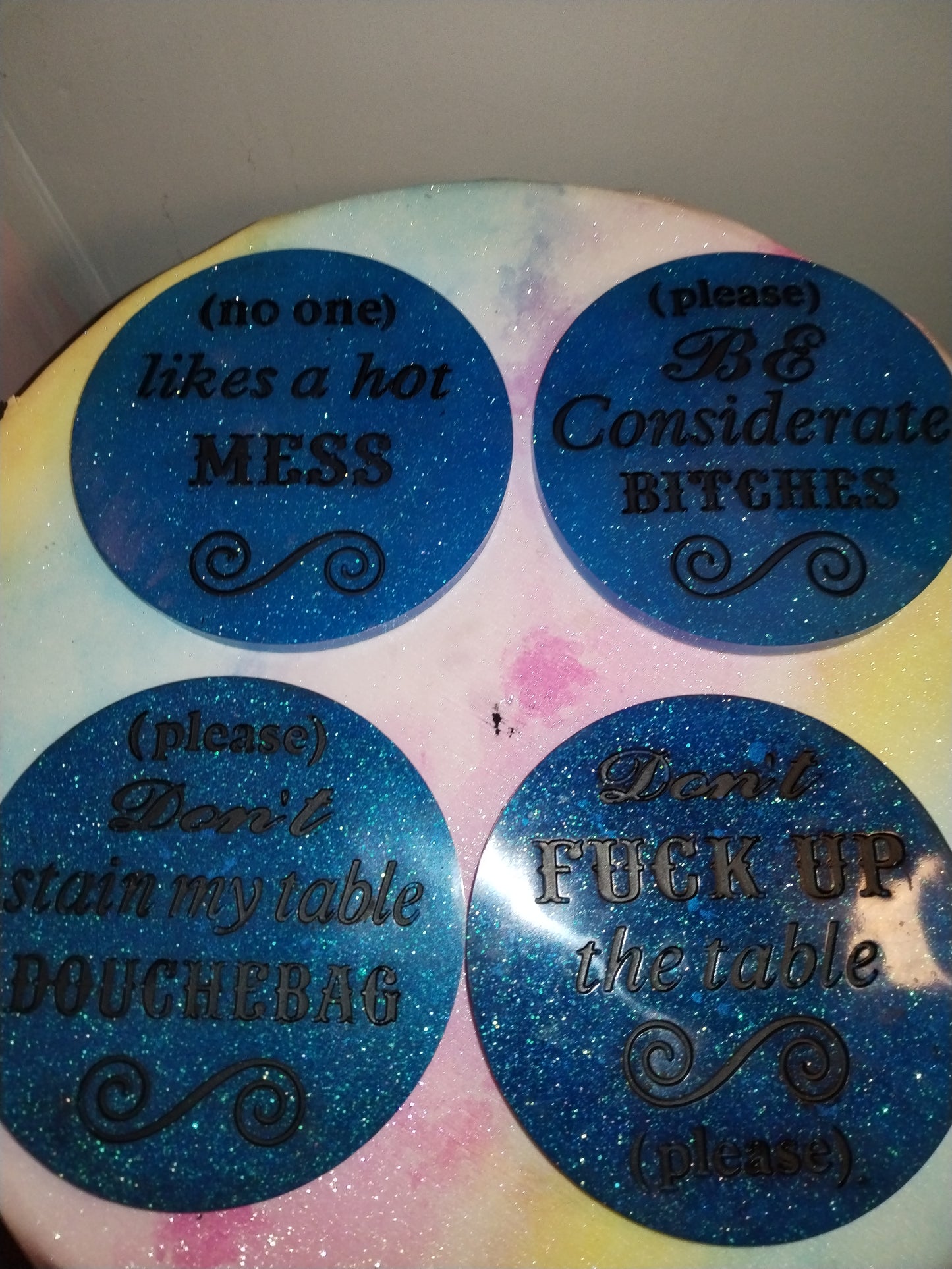 Funny Cup Coaster Set