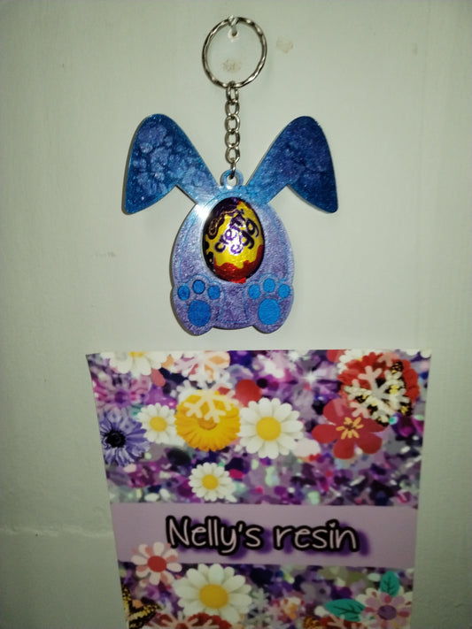 Cute Easter Bunny Keyring (with mini Creme Egg)