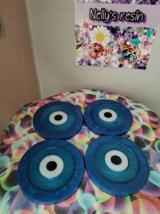 Evil Eye Cup Coaster Set