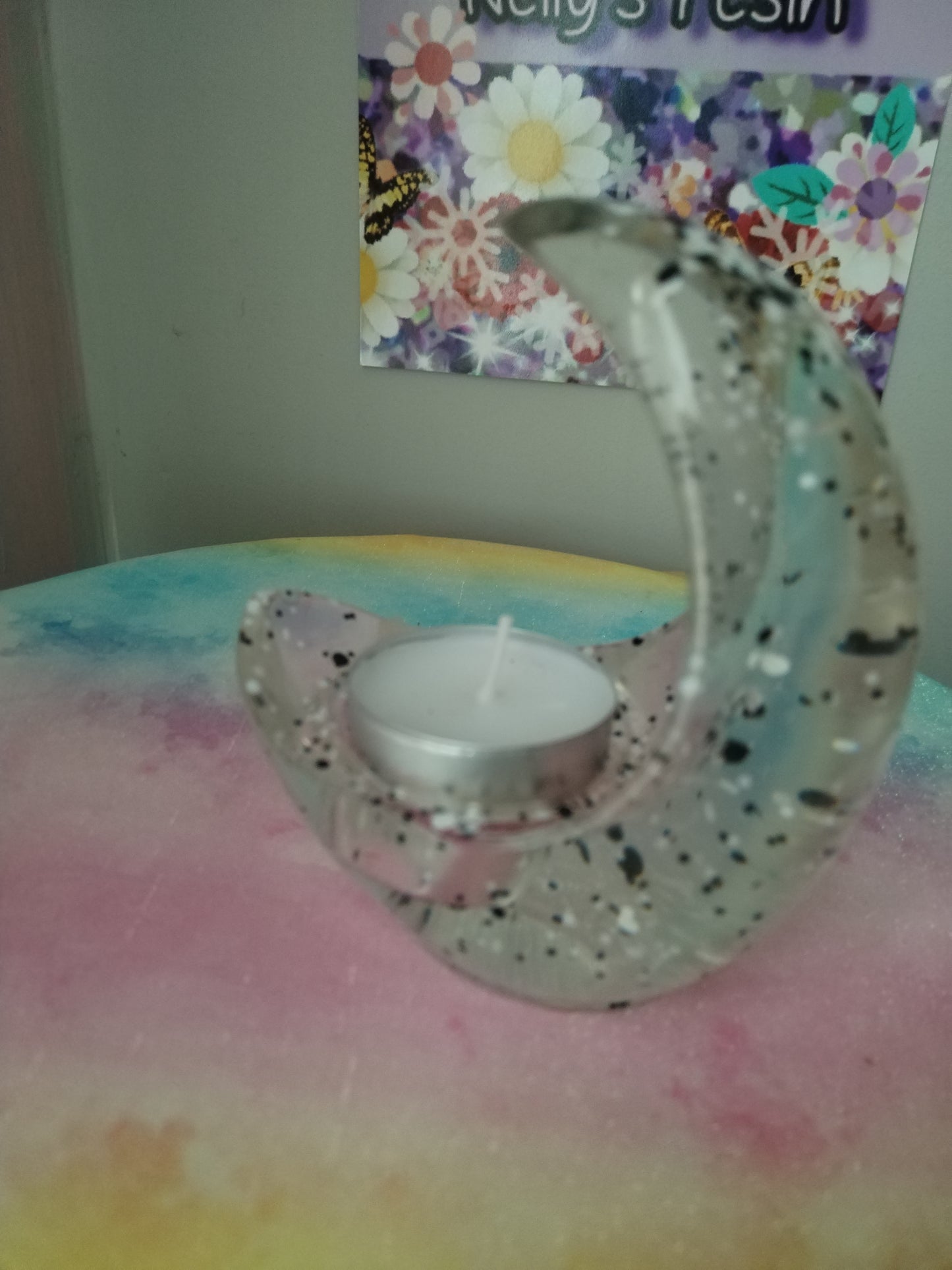 Crescent Moon Candle Holder