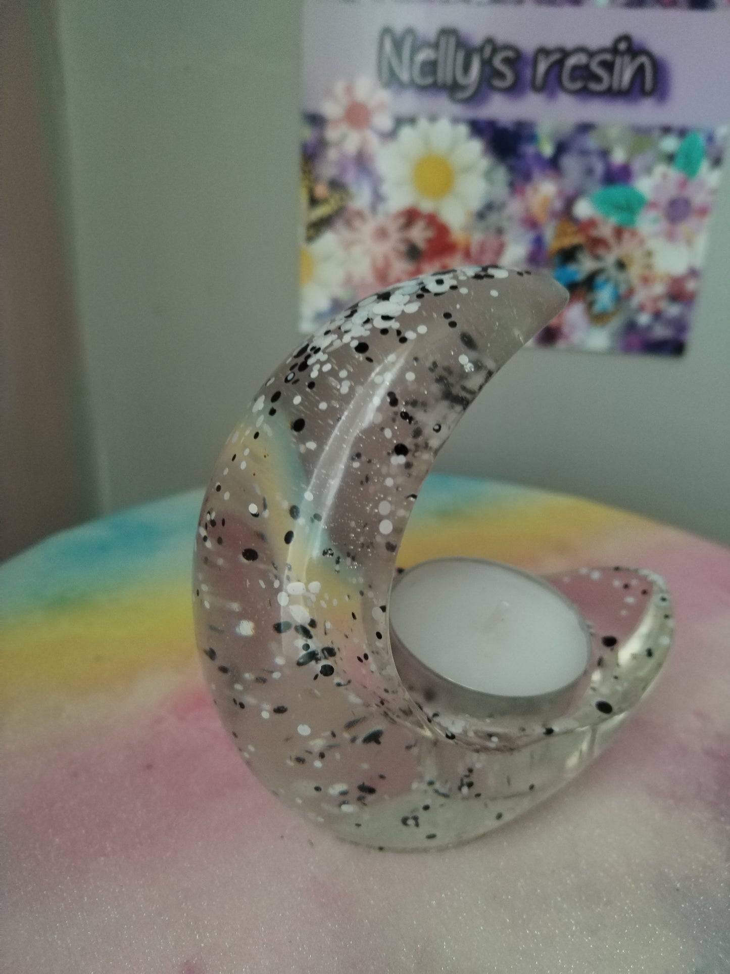 Crescent Moon Candle Holder