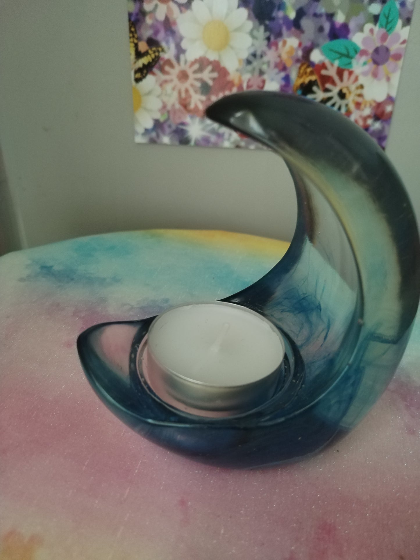 Crescent Moon Candle Holder