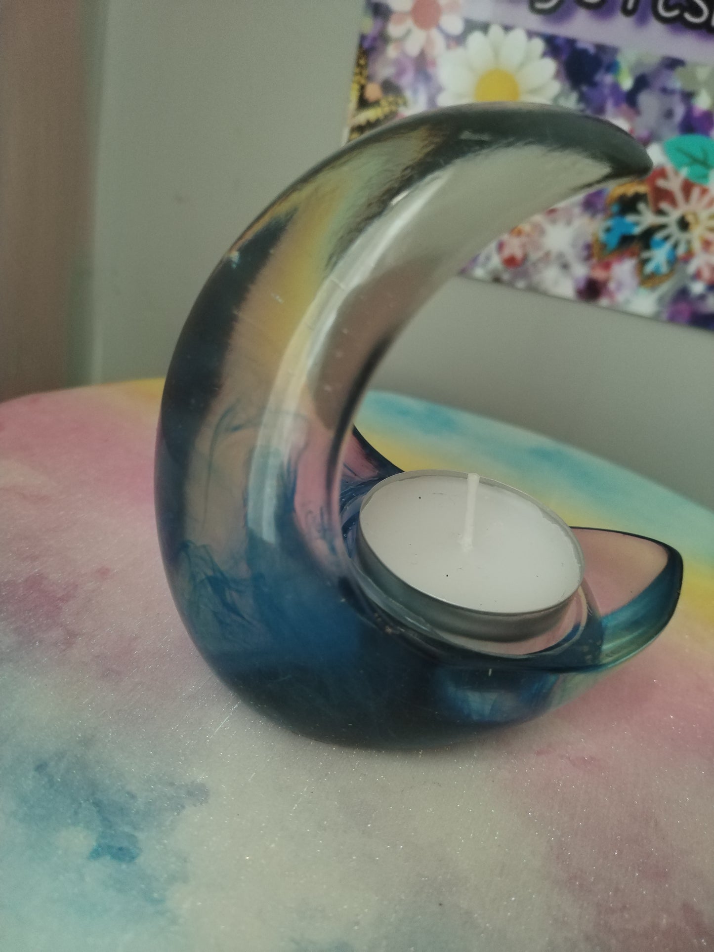 Crescent Moon Candle Holder