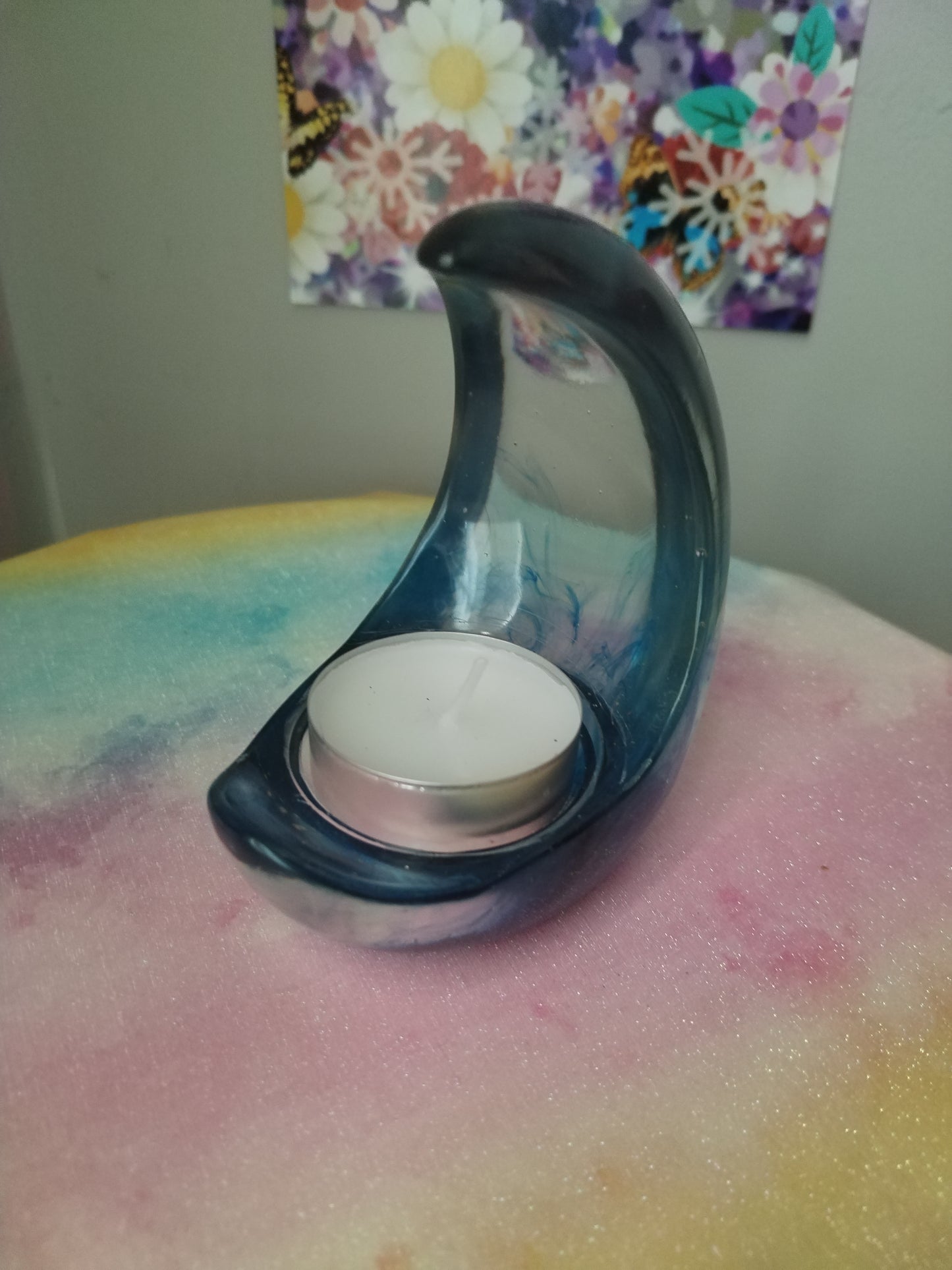 Crescent Moon Candle Holder